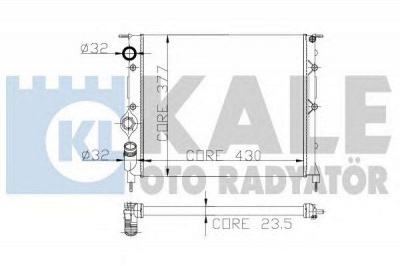 KALE OTO RADYATOR 246300 -  Радиатор, охлаждение двигателя